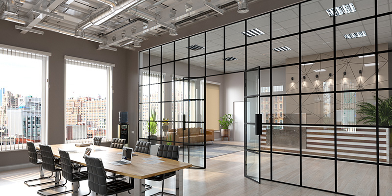 Toughened Glass Partition